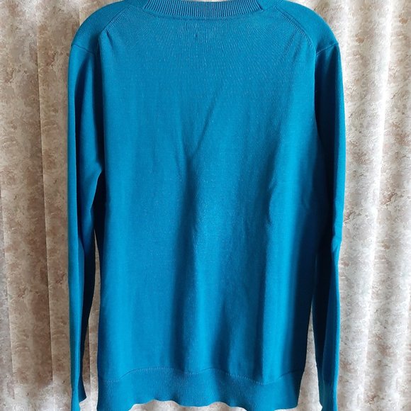 Teal Van Heusen studio cardigan size Large - Picture 5 of 5